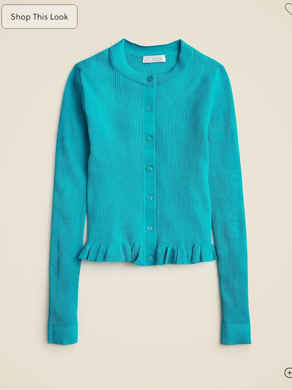 J.Crew Ruffle-trim cotton gauze cardigan